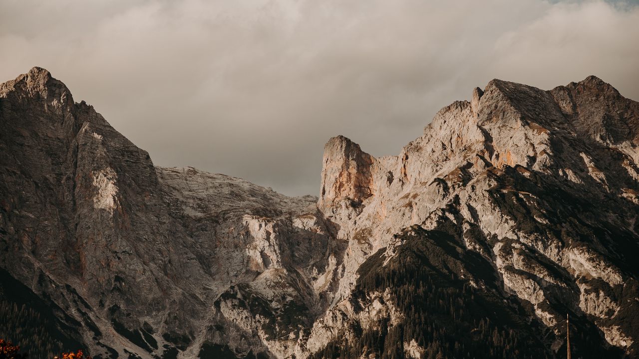 Wallpaper mountains, rocks, forest, slope, landscape
