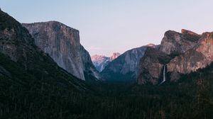 Preview wallpaper mountains, rocks, grass, nature