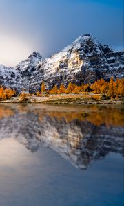 Preview wallpaper mountains, rocks, lake, reflection, canada