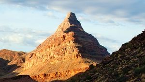 Preview wallpaper mountains, rocks, lake, peak, slope