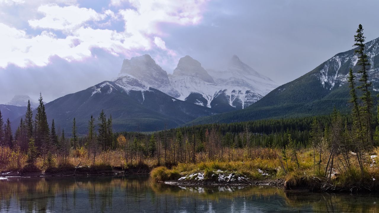 Wallpaper mountains, rocks, lake, reflection, landscape