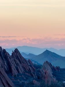 Preview wallpaper mountains, rocks, landscape, stone, mountain range