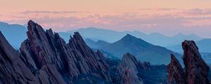 Preview wallpaper mountains, rocks, landscape, stone, mountain range