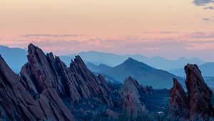 Preview wallpaper mountains, rocks, landscape, stone, mountain range