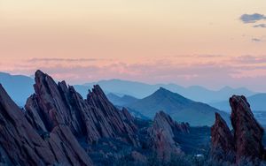 Preview wallpaper mountains, rocks, landscape, stone, mountain range