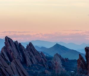 Preview wallpaper mountains, rocks, landscape, stone, mountain range