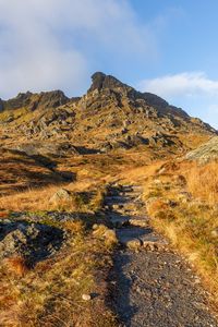 Preview wallpaper mountains, rocks, path, nature