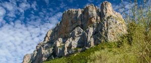 Preview wallpaper mountains, rocks, path, courses, grass