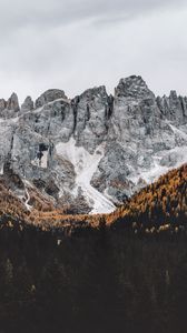 Preview wallpaper mountains, rocks, peak, forest, landscape