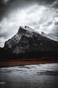 Preview wallpaper mountains, rocks, peak, lake