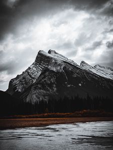 Preview wallpaper mountains, rocks, peak, lake