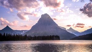 Preview wallpaper mountains, rocks, peak, lake, stones