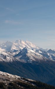 Preview wallpaper mountains, rocks, peak, slope, snow