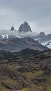 Preview wallpaper mountains, rocks, peaks, cloud, landscape