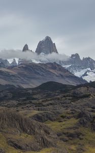 Preview wallpaper mountains, rocks, peaks, cloud, landscape