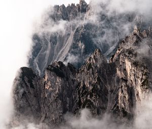 Preview wallpaper mountains, rocks, peaks, clouds, mountain range