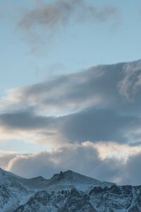 Preview wallpaper mountains, rocks, peaks, clouds, sky