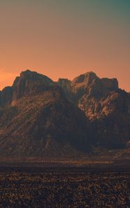 Preview wallpaper mountains, rocks, peaks, evening