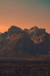 Preview wallpaper mountains, rocks, peaks, evening