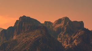 Preview wallpaper mountains, rocks, peaks, evening