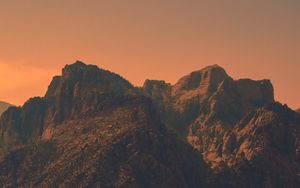 Preview wallpaper mountains, rocks, peaks, evening