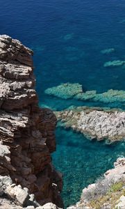Preview wallpaper mountains, rocks, reefs, sea, nature