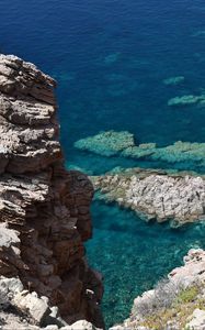 Preview wallpaper mountains, rocks, reefs, sea, nature