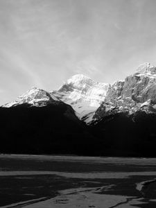 Preview wallpaper mountains, rocks, relief, shadow, snow
