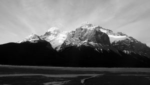 Preview wallpaper mountains, rocks, relief, shadow, snow