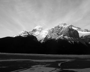 Preview wallpaper mountains, rocks, relief, shadow, snow