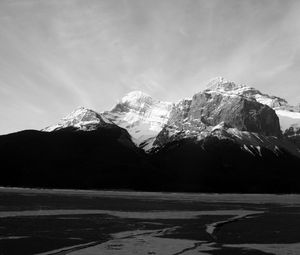 Preview wallpaper mountains, rocks, relief, shadow, snow