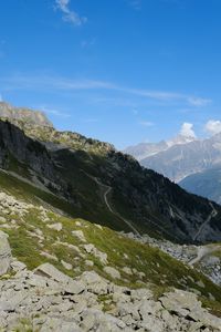 Preview wallpaper mountains, rocks, slope, shadow, landscape