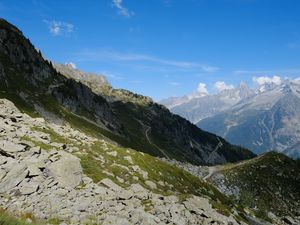 Preview wallpaper mountains, rocks, slope, shadow, landscape
