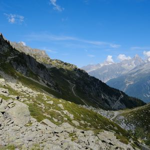 Preview wallpaper mountains, rocks, slope, shadow, landscape