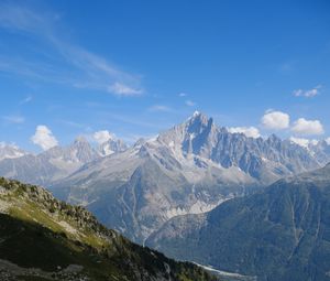 Preview wallpaper mountains, rocks, slope, grass, stones, nature