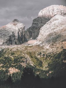 Preview wallpaper mountains, rocks, slopes, vegetation, nature