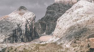 Preview wallpaper mountains, rocks, slopes, vegetation, nature