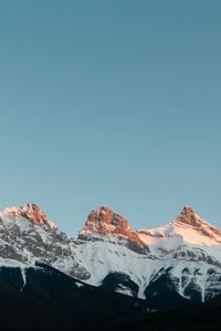 Preview wallpaper mountains, rocks, snow, snowy, peaks