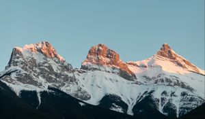 Preview wallpaper mountains, rocks, snow, snowy, peaks