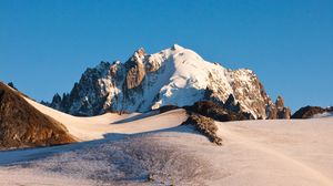 Preview wallpaper mountains, rocks, snow, snowy, relief