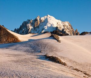 Preview wallpaper mountains, rocks, snow, snowy, relief