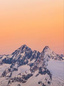 Preview wallpaper mountains, rocks, snow, snowy, peaks, slope