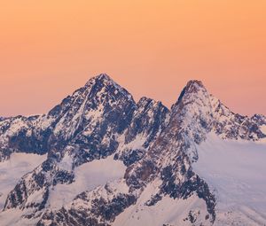 Preview wallpaper mountains, rocks, snow, snowy, peaks, slope