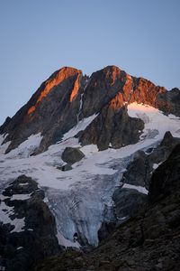 Preview wallpaper mountains, rocks, snow, snowy, relief, slope