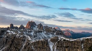 Preview wallpaper mountains, rocks, snow, nature