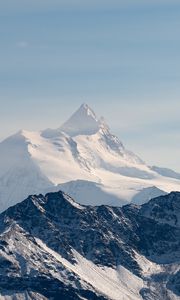 Preview wallpaper mountains, rocks, snowy, peak