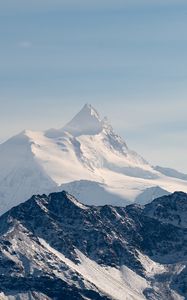 Preview wallpaper mountains, rocks, snowy, peak