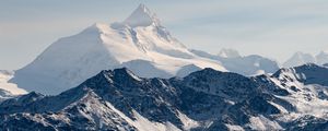 Preview wallpaper mountains, rocks, snowy, peak