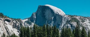 Preview wallpaper mountains, rocks, spruce, grass, nature