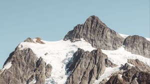 Preview wallpaper mountains, rocks, stones, sky, trees